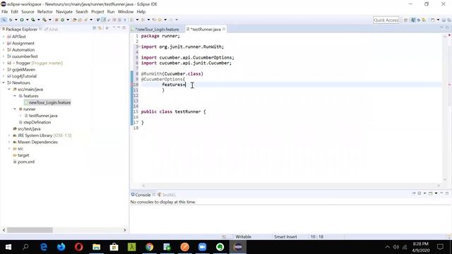 Cucumber Tutorial | Geeky Rabbit | Creating Test Runner File смотреть онлайн