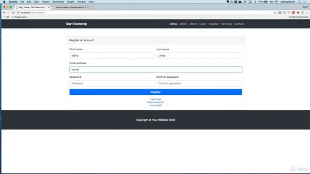 CMS Project Authentication Registration Section . Node.js for Beginners. смотреть онлайн