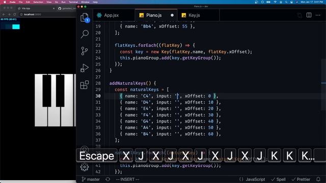 Coding a 3D Piano with JavaScript + Three.js смотреть онлайн