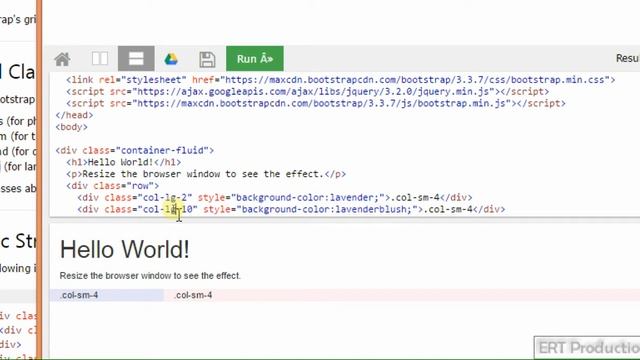 BootStrap Tutorial 03 grid system смотреть онлайн