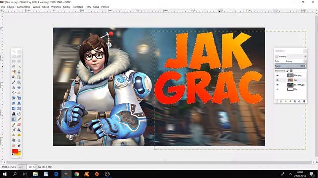 Jak zrobić ładną miniaturkę z Overwatch | PORADNIK GIMP 2 | 2018 смотреть онлайн
