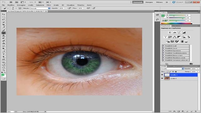 #4 - Photoshop CS5 Tutorial CAMBIARE COLORE OCCHIO смотреть онлайн