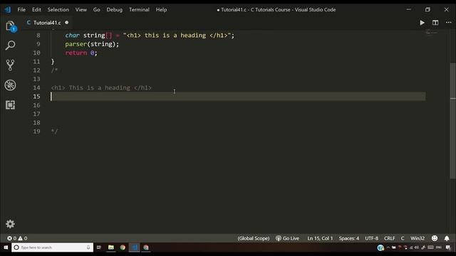 C Language HTML Parser Exercise 6: C Tutorial In Hindi #41 смотреть онлайн