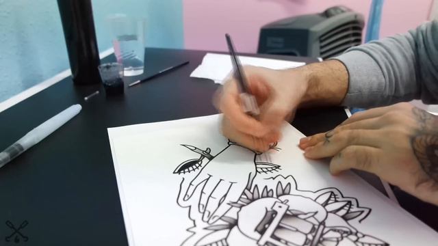 Traditional Tattoo Flash · Rose, Machine & Tattooed Hand Speedpainting смотреть онлайн