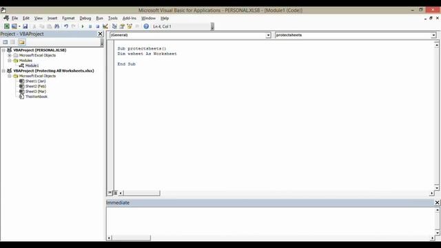 Protect ALL Sheets in an Excel Workbook using a Macro смотреть онлайн