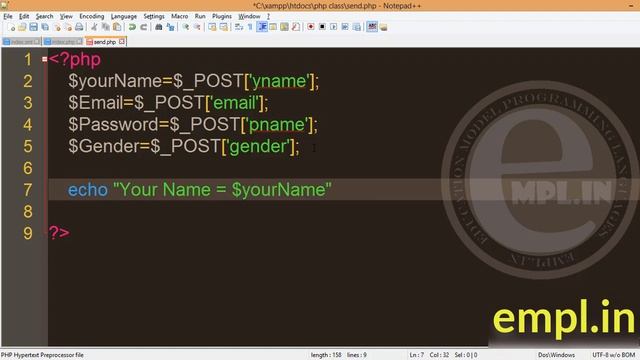 php tutorial PHP FORM in hindi Part 2 Form complete смотреть онлайн
