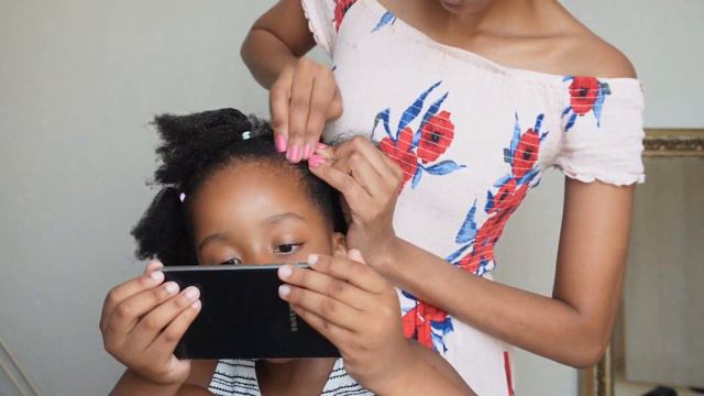 Quick and simple kids hairstyle #4c hair| Parenting Update| Eczema on Baby смотреть онлайн
