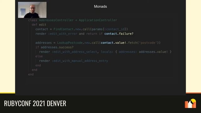 RubyConf 2021 - Using Monads for Elegant Error Handling by John Gallagher смотреть онлайн