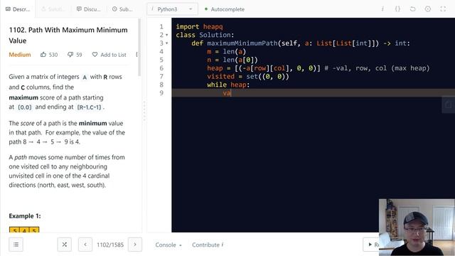 1102. Path With Maximum Minimum Value | Medium | English смотреть онлайн