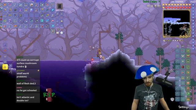 Sunflowers OP - Terraria Hardcore MasterMode Book Only Challenge Drunk Seed - Ep 44 смотреть онлайн