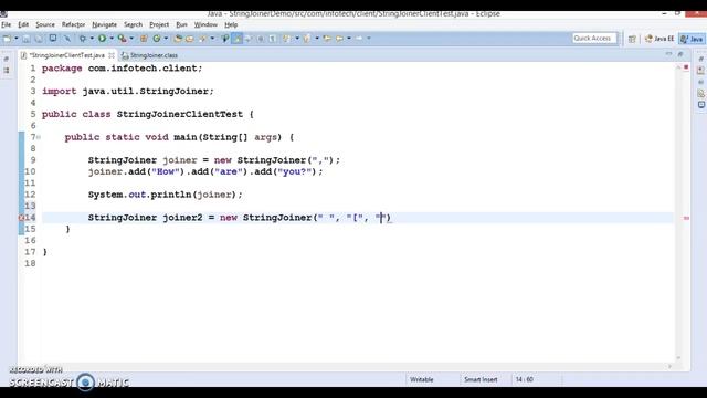 StringJoiner in Java SE 8 смотреть онлайн
