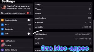 Как найти mac-адрес на iPhone, iPad, iPod
