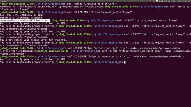HTTP Request Options | "Request Me" TJCTF 2018 смотреть онлайн