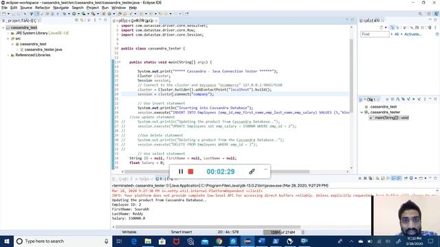 ISM6562: Cassandra and Java Connection смотреть онлайн