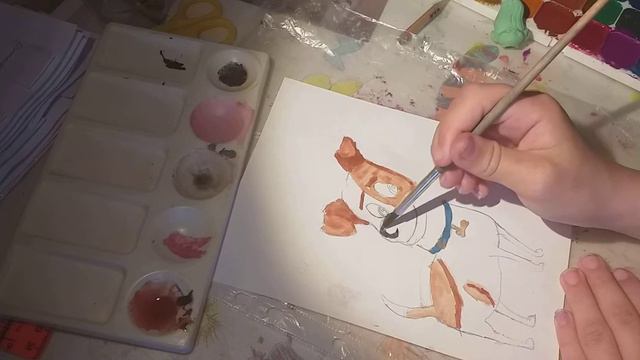 Рисую рисунок, персонаж Макс. смотреть онлайн