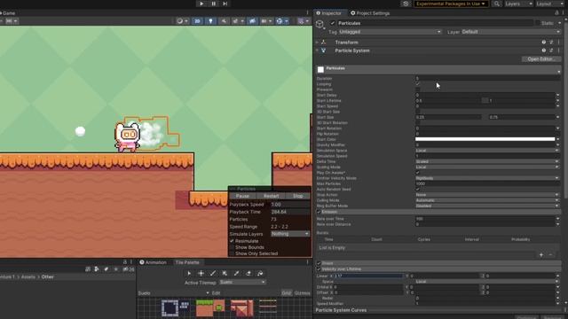 Cómo agregar partículas al movimiento de nuestros personajes en Unity смотреть онлайн