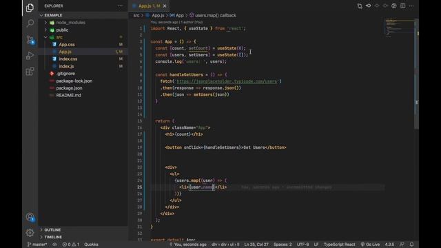React Hooks: useState (состояние в реакт) смотреть онлайн