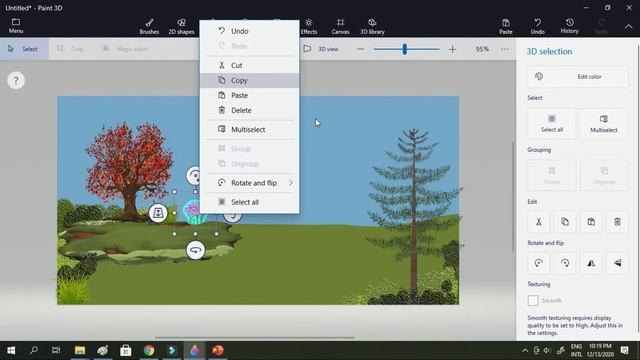 How to create LANDSCAPE in PAINT 3D смотреть онлайн