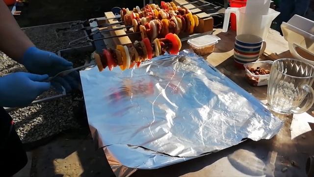 Проверка рецепта. Шашлык с овощами в фольге. Ни за что бы не подумал! КОПТИМАНГАЛ! смотреть онлайн