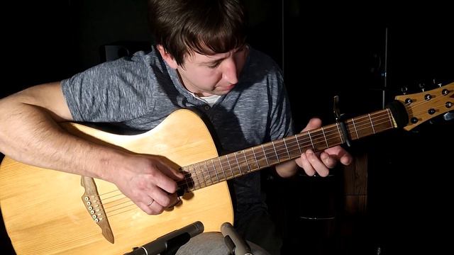 Москва слезам не верит или фингерстайл на три пальца