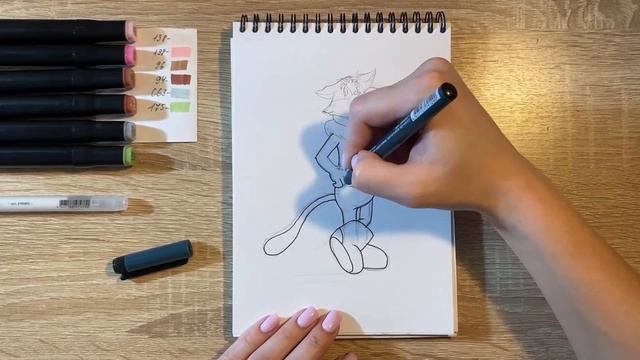 Как нарисовать Матроскина карандашом и скетч маркерами | Рисунок для детей, поэтапно и легко