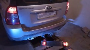 Установка фаркопа на KIA SPORTAGE 2004-2010 (производства Leader-Plus) в FARKOP161