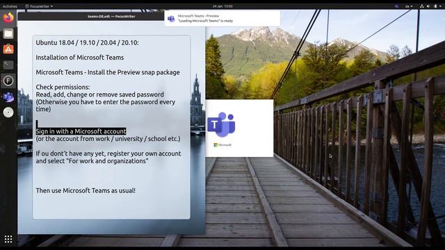 Ubuntu 18.04 / 20.04 / 20.10 easy Microsoft Teams installation смотреть онлайн