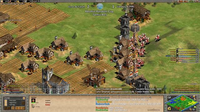 AoE2 - Expert 2v2 - Error & Tatoh vs Liereyy & MBL (Game 4) смотреть онлайн