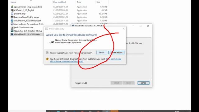 install Virtual box . link download di deskripsi video смотреть онлайн