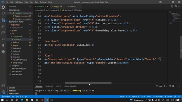5 Styling NavBar Component with Bootstrap5 NavBar смотреть онлайн