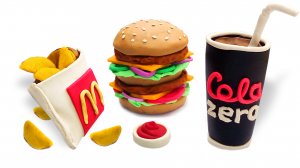 Как слепить Фастфуд Макдональдс ? Лепка и Поделки ? Play-Doh, Тесто, Пластилин Плей-До ?