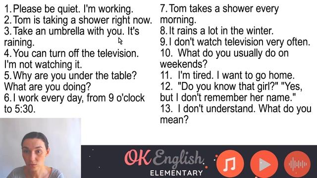 ??Аудирование по английскому ? ТРЕНИРОВКА ? Тема Present SIMPLE / CONTINUOUS смотреть онлайн