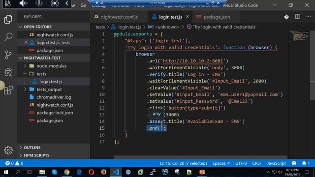 Front-end Test Automation using Nightwatch.js | Code Movement Pakistan смотреть онлайн