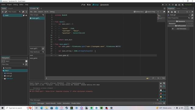 Godot 4 Save & Load Tutorial PART 1 смотреть онлайн