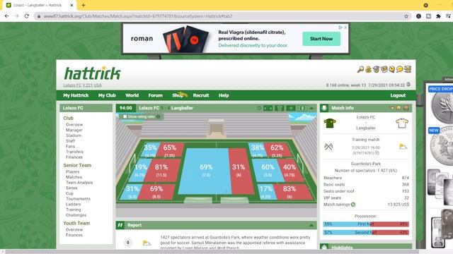 The Importance of Tactics: Winning a Hattrick.org game focusing on this tactic - Playmaking and mor смотреть онлайн