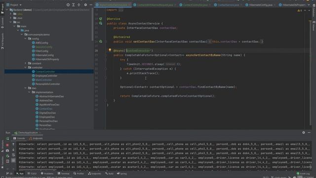 @Async Annotation Example with Spring Boot and Hibernate смотреть онлайн