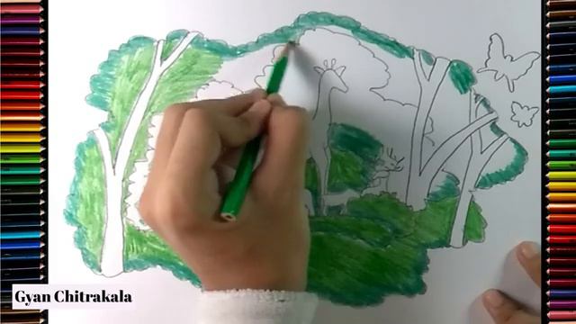 Drawing on World Animal day| by GYAN CHITRAKALA смотреть онлайн