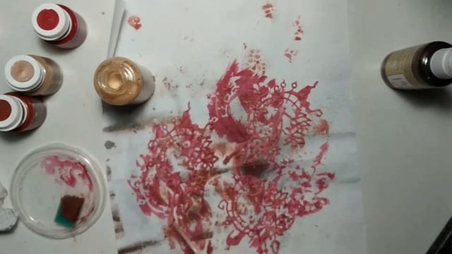 Мастер класс  Осеннее пано на ветках    Mixedmedia Canvas  Autumn Branches