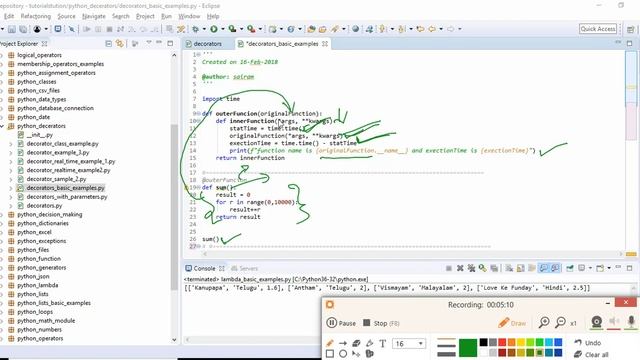 2 Python Decorator Example | RegularPython | Regular Python | Python In the Telugu Language смотреть онлайн