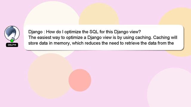Django : How do I optimize the SQL for this Django view? смотреть онлайн