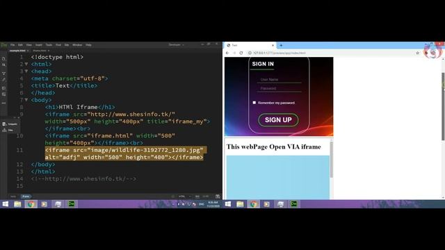 Html Iframe - HTML tutorial 10 смотреть онлайн