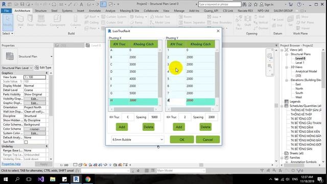 Dựng lưới trục Revit - Revit API смотреть онлайн