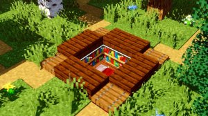 КАК ПОСТРОИТЬ СТАРТОВЫЙ ДОМ ПОД ЗЕМЛЕЙ ДЛЯ ВЫЖИВАНИЯ В МАЙНКРАФТ!