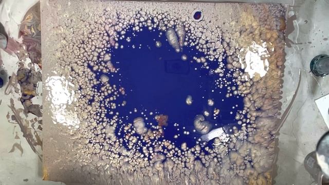 Very Neutral Avant Guard - massive pearls DUMP AND SWIRL | Pearl Pour | Acrylic Pours | Tutorial смотреть онлайн