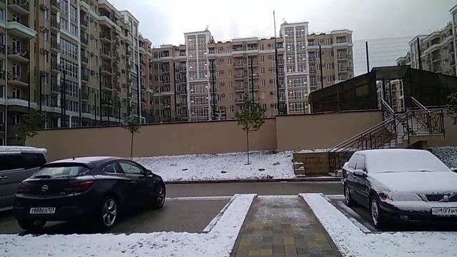 Снежный март 2022. Лазаревское Сочи. ЖК Семейный смотреть онлайн