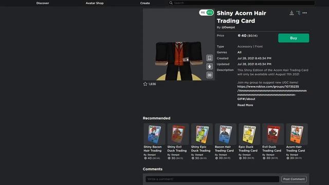 Shiny Buff Noob Trading Card & Shiny Demjot Trading Card | Roblox смотреть онлайн