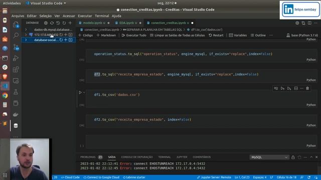 Curso de Machine Learning: End to End. #AULA1 - DOCKER + MYSQL смотреть онлайн