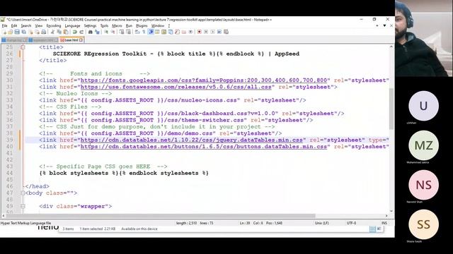 Flask & ML project|Dataset uploader Aesthetics with DataTable jQuery LibraryI اردوहिंदी [part4] смотреть онлайн