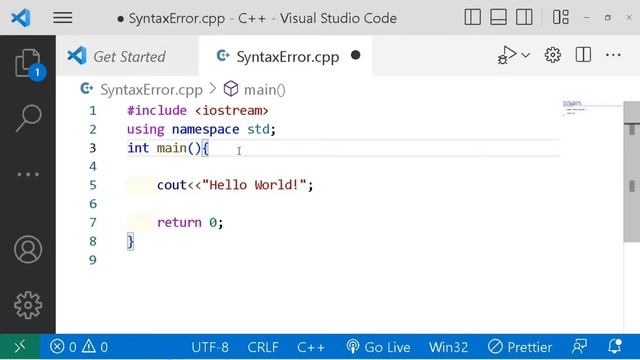 What is syntax Error | Types Of Error | Syntax Error | C++ | Beginners | Learning with Geeks смотреть онлайн