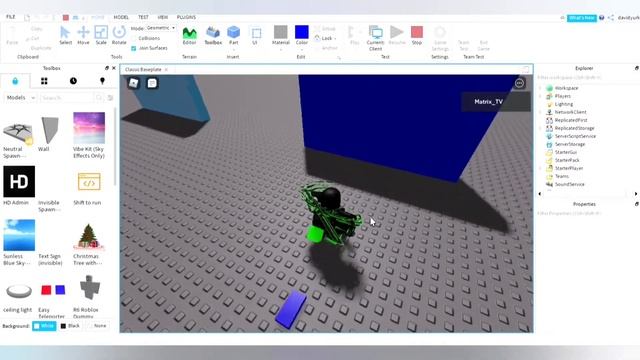 как создать стену через которую можно проходить по карточке в Roblox studio смотреть онлайн